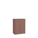 Kommode >ALICE SPRINGS< 2 Türen, push to open, terrakottafarbig - 74,5x99,1x41,5cm (BxHxT)