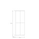 Schuhschrank >ALICE SPRINGS< 4 türen, push to open, terrakottafarbig - 74,5x191,9x34,9cm (BxHxT)