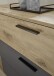 Schlafzimmer-Set >Daria< (4-teilig) Kleiderschrank, Bett, Kommode, Viking Oak Dekor  / Graphit