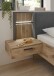 Schlafzimmer-Set >Daria< (3-teilig) Kleiderschrank, Bett, Kommode, Viking Oak Dekor / graphit