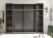 Schlafzimmer-Set >Daria< (3-teilig) Kleiderschrank, Bett, Kommode, Viking Oak Dekor / graphit