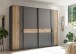 Schlafzimmer-Set >Daria< (2-teilig) Kleiderschrank, Bett, Viking Oak Dekor / Graphit