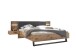 Schlafzimmer-Set >Daria< (2-teilig) Kleiderschrank, Bett, Viking Oak Dekor / Graphit