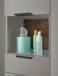 Badezimmer-Set >Denver< (4-tlg.) in grau / Evoke Eiche Dekor - 200x195x35 (BxHxT)
