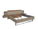 Schlafzimmer-Set >Danao< (3-teilig) in Mauvella Oak Dekor / Kashmir