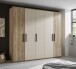 Schlafzimmer-Set >Danao< (2-teilig) Doppelbett + Kleiderschrank, Mauvella Oak Dekor / Kashmir