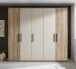 Schlafzimmer-Set >Danao< (2-teilig) Doppelbett + Kleiderschrank, Mauvella Oak Dekor / Kashmir