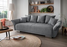 Schlafsofa >Phedra< in 9751 Corto grau, Mikrofaser...