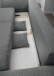 Schlafsofa >Phedra< in 9751 Corto grau, Mikrofaser / Stoff - 242x90x131 (BxHxT)