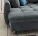 Polsterecke >Allin< Schlaffunktion, 6 Kissen, Bezug anthrazit/denim - 250x66x190 (BxHxT)