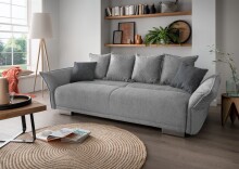 Schlafsofa >Phedra< in 9752 Corto silber,...