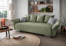 Schlafsofa >Phedra< in 9757 Corto grün,...