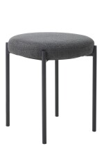 Sitzhocker (4er-Set) >PELICAN< in dunkelgrau +...