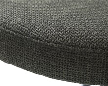 Sitzhocker (4er-Set) >PELICAN< in dunkelgrau + schwarz - 40x48x40cm (BxHxT)