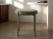 Sitzhocker (4er-Set) >PELICAN< in olivengrün - 40x48x40 (BxHxT)