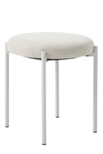 Sitzhocker (4er-Set) >PELICAN< in sandfarbig, Stoff...