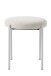 Sitzhocker (4er-Set) >PELICAN< in sandfarbig, Stoff und Stahl - 40x48x40cm (BxHxT)