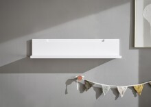 Wandboard >Spice< in Weiß / Weiß Hochglanz - 90x19x17 (BxHxT)