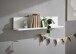 Wandboard >Spice< in Weiß / Weiß Hochglanz - 90x19x17 (BxHxT)