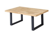 Couchtisch >Chris U< U-Metall-Gestell schwarz,...