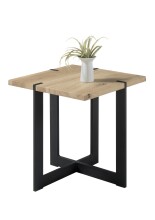 Beistelltisch >Tiago mini< in Eiche, schwarz -...