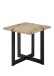 Beistelltisch >Tiago mini< in Eiche, schwarz - 45x50x45 (BxHxT)