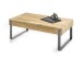 Couchtisch >Calgary< in Eiche, anthrazit - 110x41x60 (BxHxT)