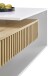 Couchtisch >Alida< in Artisan Eiche, weiß - 110x40x60cm (BxHxT)