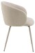 Esszimmerstuhl >Eleanor< (2er-Set) Design 4-Fuß, Bezug beige - 55,5x79x55cm (BxHxT)