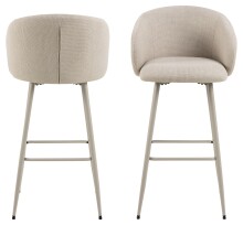 Barhocker >Eleanor< (2er-Set) 4-Fußgestell,...