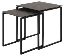 Satztisch >Katrine< (2er-Set) Glas-Keramik /...