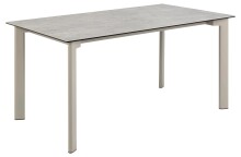 Esstisch >Palermo< in grau, Keramik / Metall -...