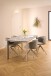 Esstisch >Palermo< in grau, Keramik / Metall - 160x75x90cm (BxHxT)