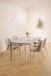 Esstisch >Palermo< in grau, Keramik / Metall - 160x75x90cm (BxHxT)
