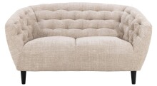 2-Sitzer >Ria< Taschenfederkern, Bezug beige,...