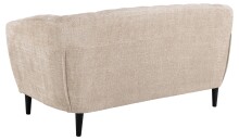 2-Sitzer >Ria< Taschenfederkern, Bezug beige, Chenille Stoff - 150x78x84cm (BxHxT)