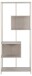 Standregal >Seaford< in grau, Metall / Hozwerkstoff - 77x185x35cm (BxHxT)