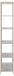 Standregal >Seaford< in grau, Metall / Holzwerkstoff - 77x185x35cm (BxHxT)