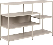 Standregal >Seaford< in grau, Metall /...