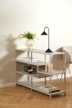 Standregal >Seaford< in grau, Metall / Holzwerkstoff - 114x78x35cm (BxHxT)