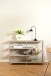 Standregal >Seaford< in grau, Metall / Holzwerkstoff - 114x78x35cm (BxHxT)
