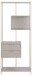 Standregal >Seaford< 2 Schübe, in grau - 77x185x35 (BxHxT)