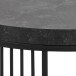 Couchtisch >Strington< rund, in schwarz - 65x35x65 (BxHxT)