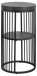 Beistelltisch >Strington< mit Ablage, in schwarz - 35x65x35 (BxHxT)