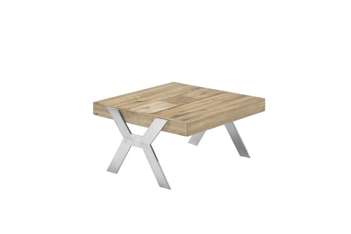 Couchtisch >BURGAS< in eichenfarben, Zereiche - 65x35x65cm (BxHxT)