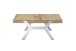 Couchtisch >BURGAS< in eichenfarben, Zereiche massiv/ Metall - 110x45x70 (BxHxT)