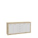 Anrichte >BACCIO< 4 Türen, 4 Schübe, Artisan Eiche Dekor / Weiß - 197,1x91,9x41cm BxHxT