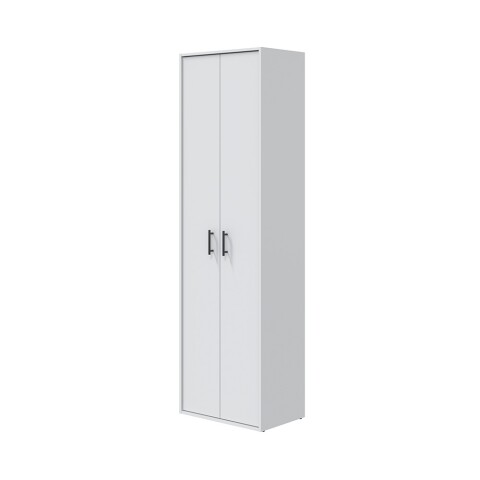 Mehrzweckschrank >LAUNDRY< 2 Türen, 2 Böden, Artik Weiß - 60x206x40 (BxHxT)
