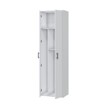 Mehrzweckschrank >LAUNDRY< 2 Türen, 2 Böden, Artik Weiß - 60x206x40 (BxHxT)