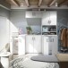 Kommode >LAUNDRY< 2 Türen, 1 Boden, Artik Weiß - 80x88x40 (BxHxT)
